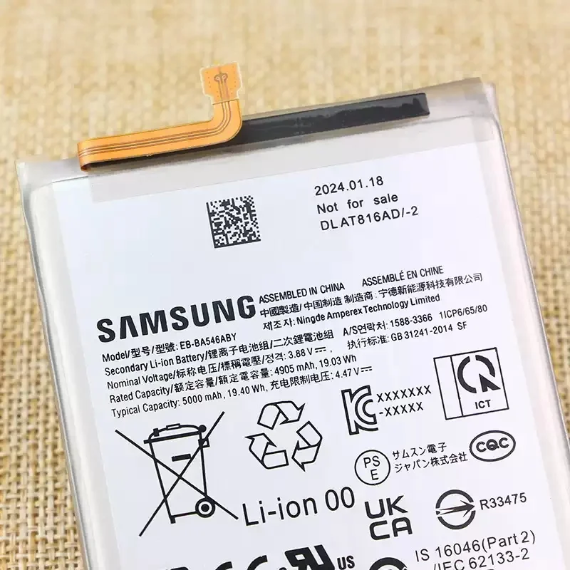 Batería de repuesto EB-BG781ABY/EB-BA525ABY 4500mAh para Samsung Galaxy A525G/A526B A52S 5G, de alta calidad compatible 4