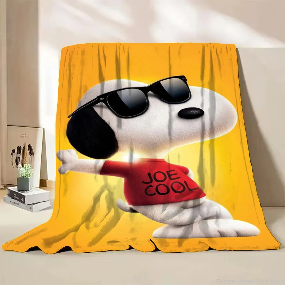 

Disney Snoopy Winter Children Adult Soft Flannel Blanket Fluffy Baby Plush for Home Bedroom Travel Office Sofa Blanket Soft Gift