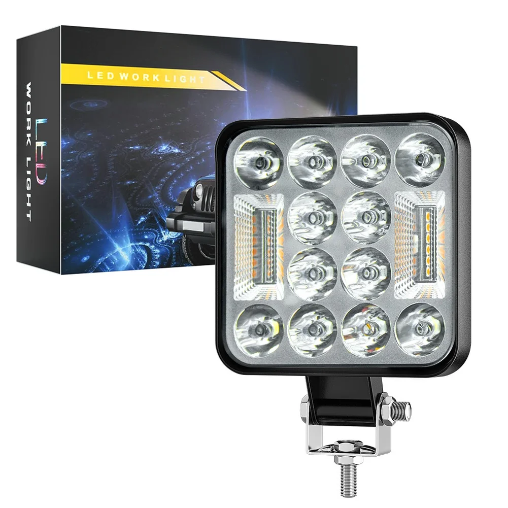3 Inch LED Car Work Light For Car Motorcycle Truck SUV for Off Road Vehicle White Amber Daytime Running Light Bar