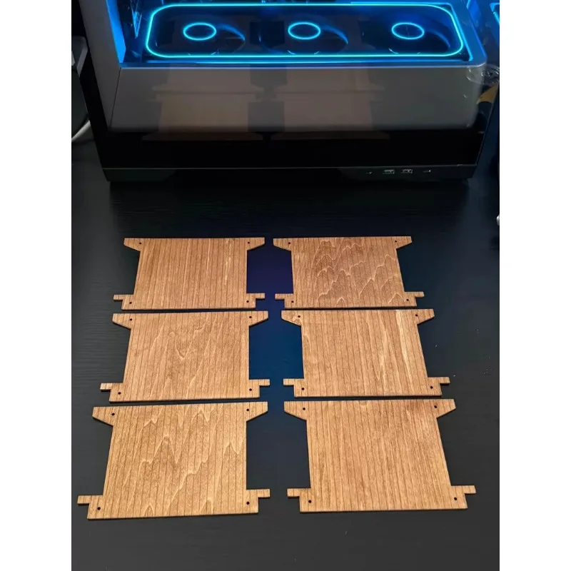 For Axial SCX10 III CJ-7 V2 1/10 RC Crawler Wooden Decorative Floor Panel for Rear Cargo Bed Trunk 1.5mm Thick Replacement Part