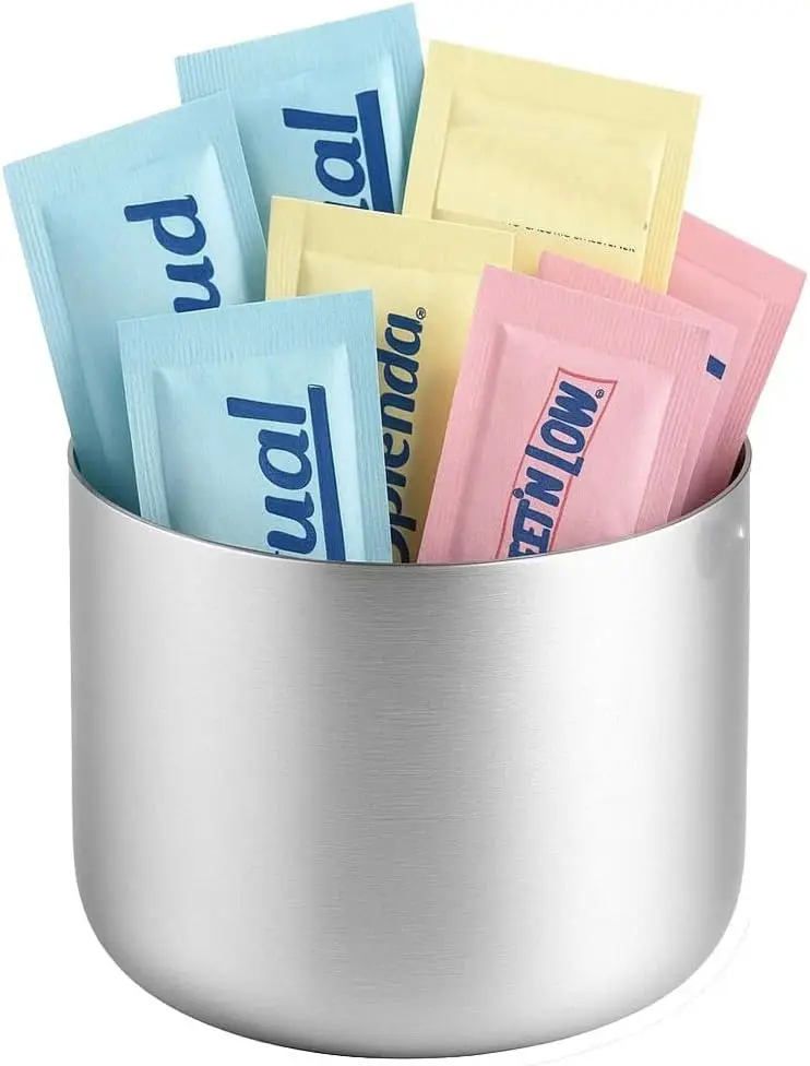 

Держатель для пакетиков с сахаром из нержавеющей стали 2,75 дюйма для кафе, ресторанов, офисов, органайзер