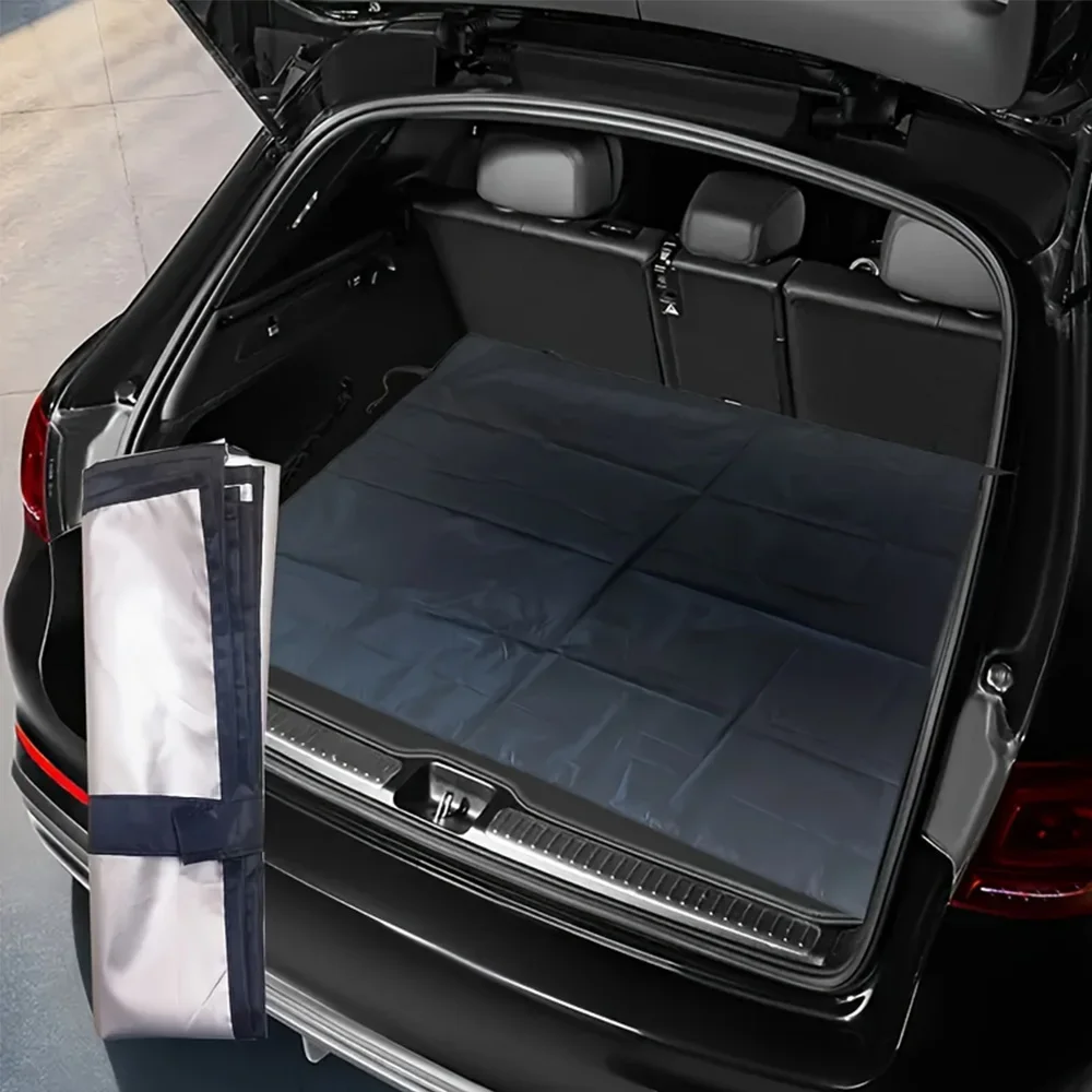 140×100cm Car Trunk Mat Waterproof Anti- Stain Special Folding Pad for Driver Cargo Liner Tail Box Drop Protect Auto Accessories