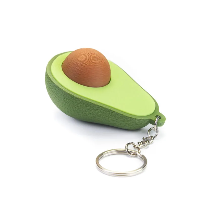NEW Avocado Clicker Fidget Keychain Backpack Charm Keyboard Decompression Button Finger Toys Calming Down Quiet Creative Ideas