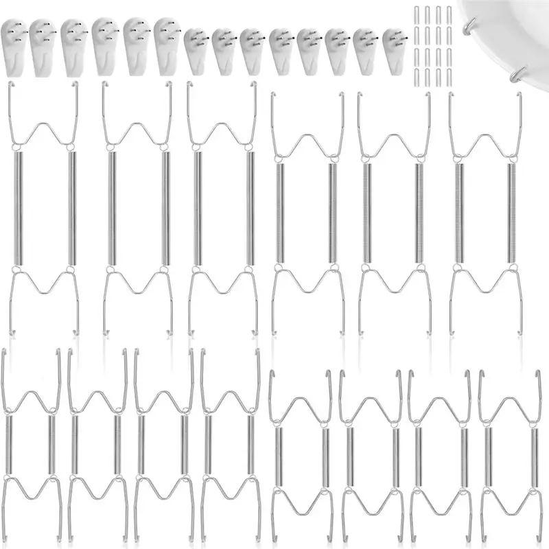 A96K-Plate Wall Hangers For Display 6/8/10/12 Inch Plates Hanger For 5.5 To 12.5 Inch Decorative Plates And Arts B