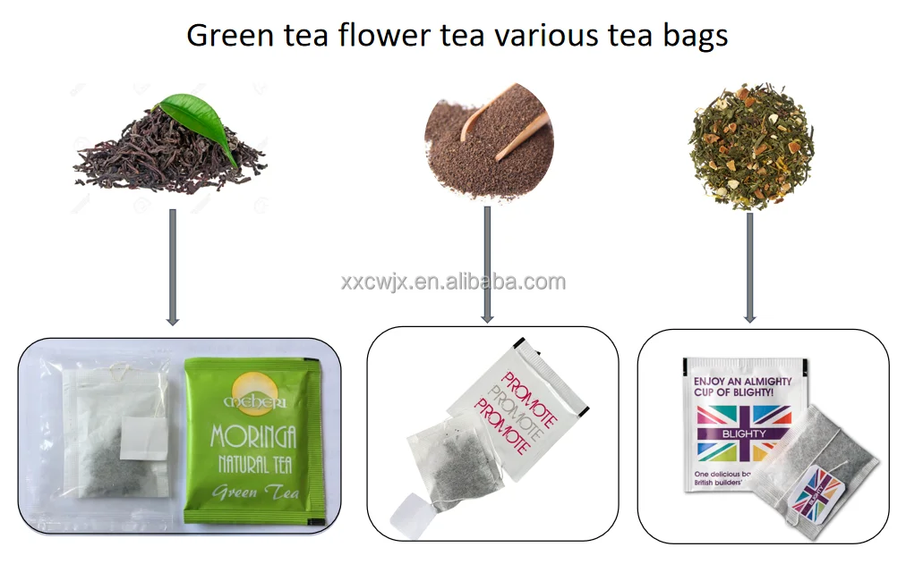 Small Sachets Automatic Rice Spices Powder Coffee Automatic Inner and Outer Bag Vertical Tea Bag Packing Machine