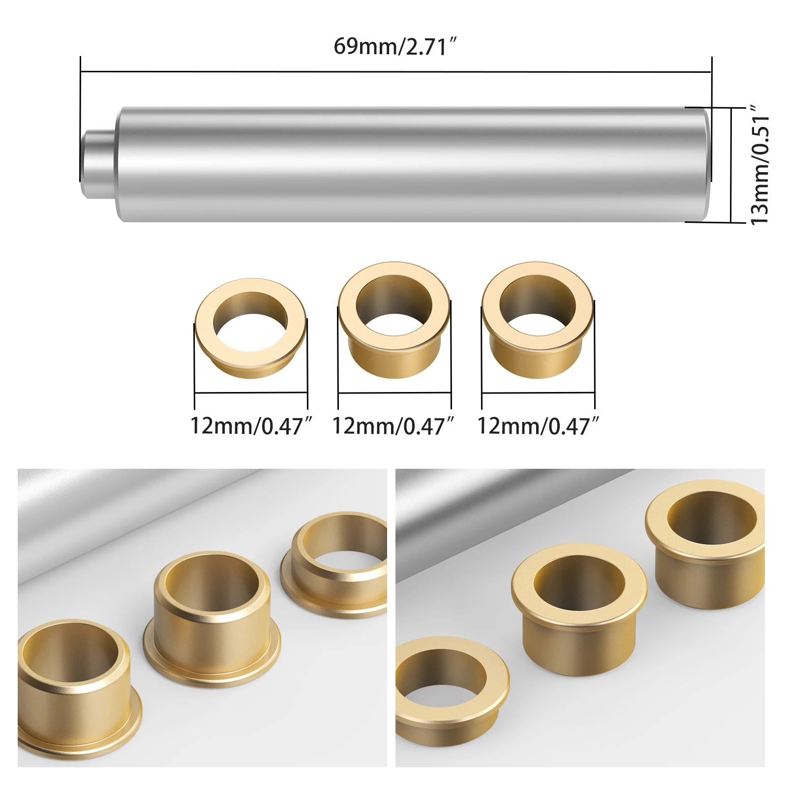 For KTM EXC 300 TPI XCW 300 For Husqvarna TE300i 2019-2025 For GasGas EC 300 2021-2025 Electric Starter System Bronze Bushes