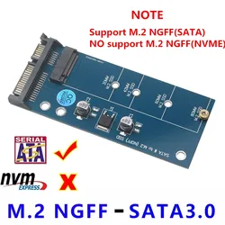 M.2 NGFF SATA Adapter Msata SSD To SATA 3.0 2.5 Converter M2 PCI Riser Card For PC Laptop B-Key Add On Card UP To 6Gps