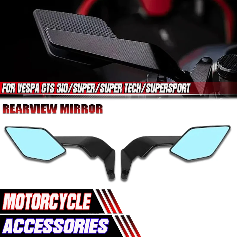 لفيسبا GTS 310 سوبر تك GTS310 Supersport GTS310 2025 جديد دراجة نارية مرآة الرؤية الجانبية الرياح الجناح الشبح مرآة الرؤية الخلفية #1