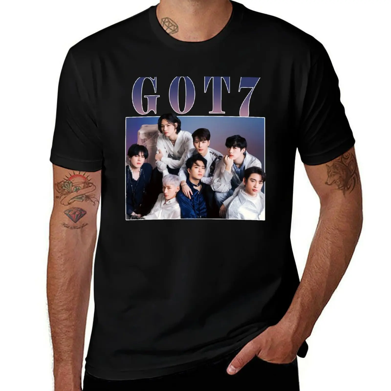 

GOT7 Homage tee T-Shirt anime tshirt plus size tops clothes for men