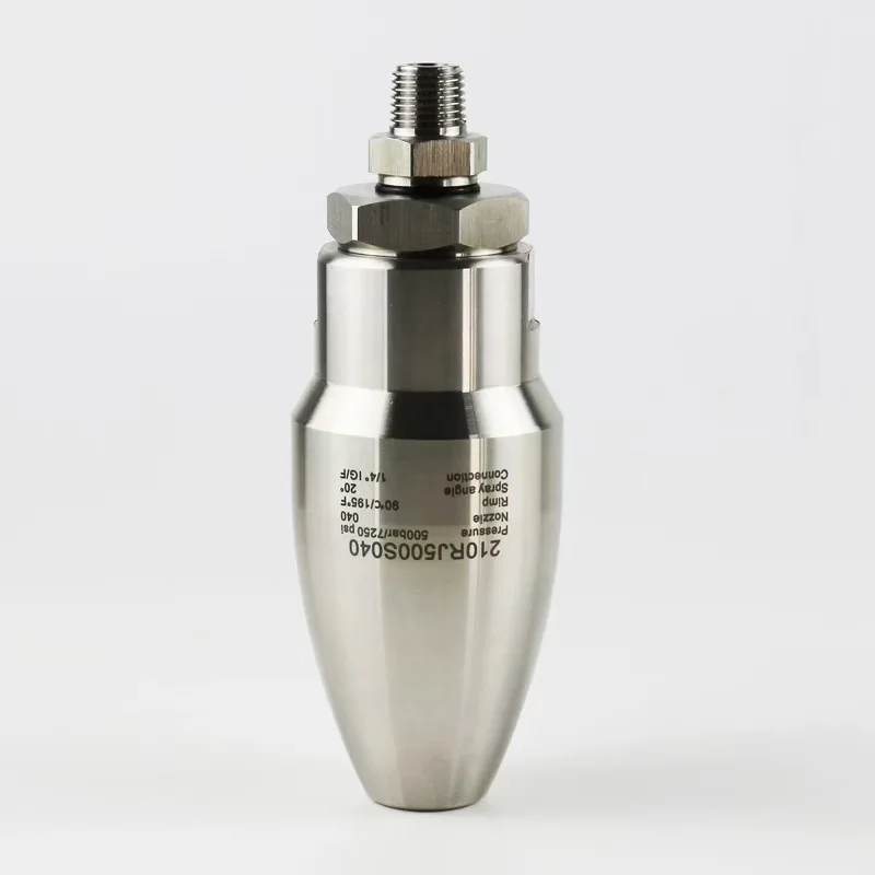 

7250psi High Pressure Washer Accessories Rotating Washing Nozzle 500Bar Stainless Steel Ultrahigh Pressure Rotating Turbo Nozzle
