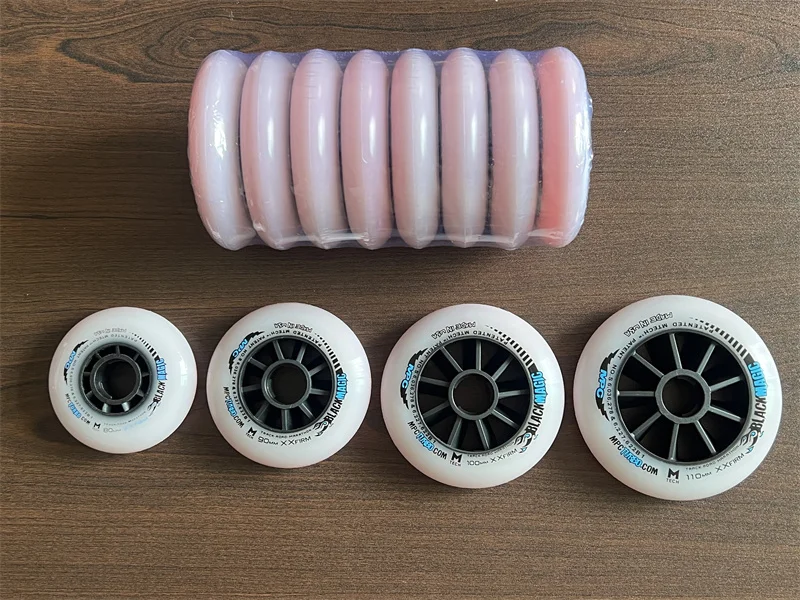 Original mpc black magic xxfirm 110mm 100mm 90mm 80mm xfirm 110 100 90 80 rodas de velocidade em linha pneus rolo corrida profissional 8 peças