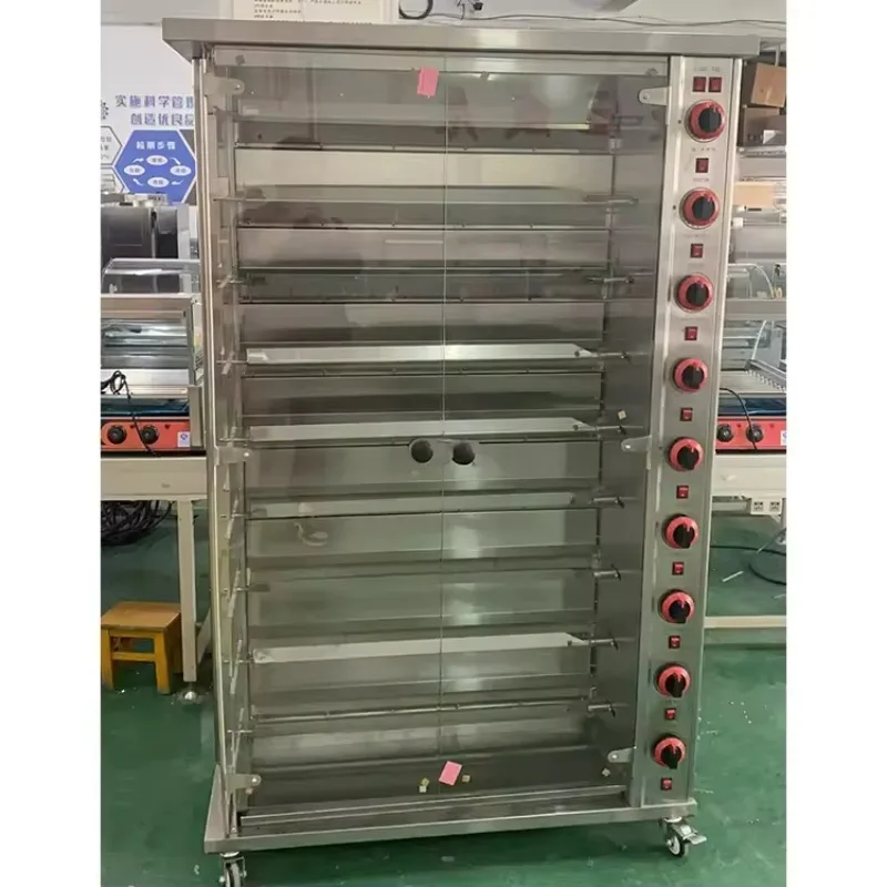 

BBQ Rotisserie Automatic Rotary Stainless Steel Roaster Meat Chicken Rotisserie Machine for Food Car/Restaurant