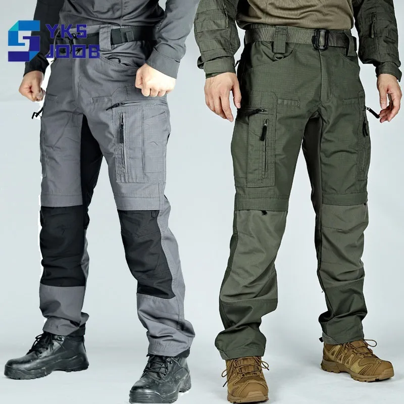 Outdoor Breathable Hiking Men Pants Tactical Multi-pocket Wear-resistant P40 Trousers Camping Treking Training Pantalones Hombre