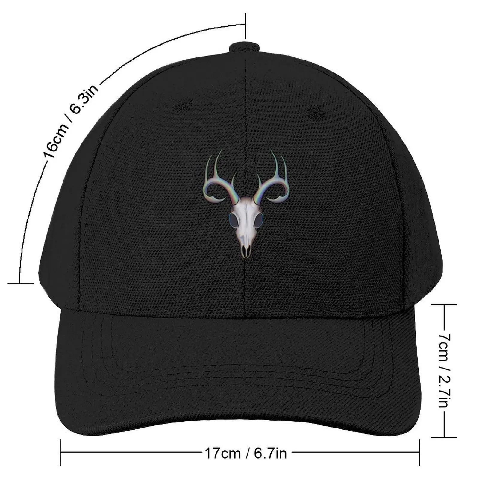 Dead Stare Deer Skull Baseball Cap party Hat Golf Cap Sunscreen Male Women's