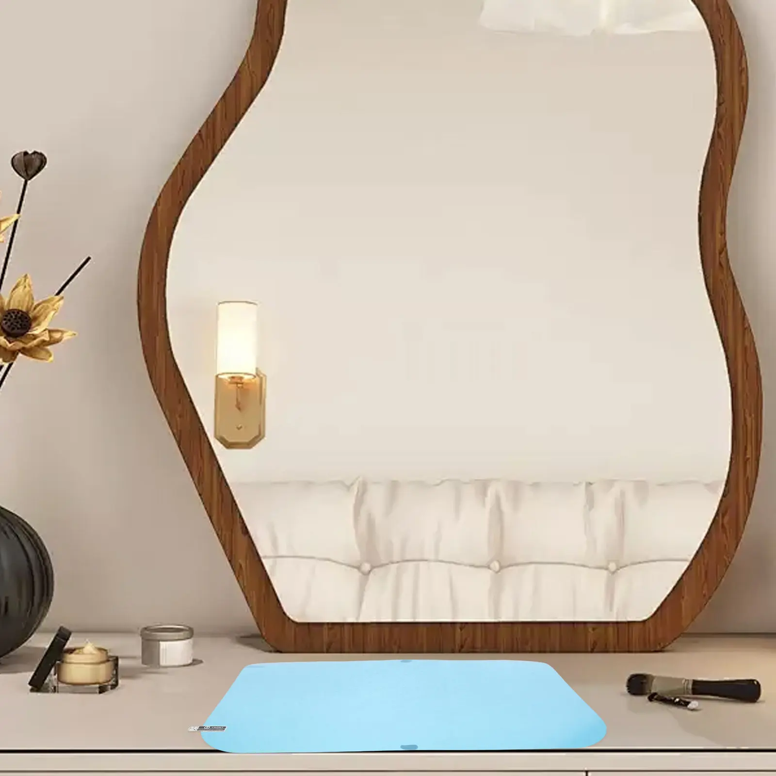 Mirror Fog Film Bathroom Anti-Fog Frosting Film Waterproof Defogger Sticker 12.6x9.5 Shower Vanity Glass Protector