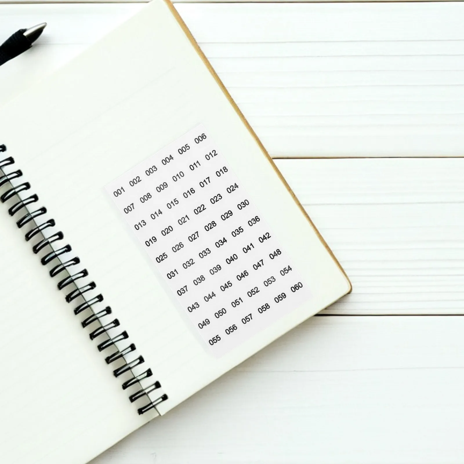 

10 Sheets Self Adhesive Mini Number Stickers 001-60 and 061-120 for Nail Polish Bottle Labeling Organizing Inventory Management