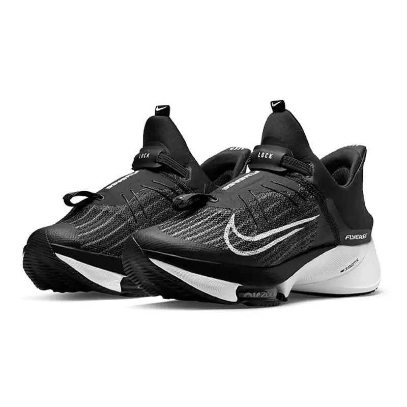  Nike Air Zoom Tempo Next% FlyEase Black White Sneakers shoes CV1889-005