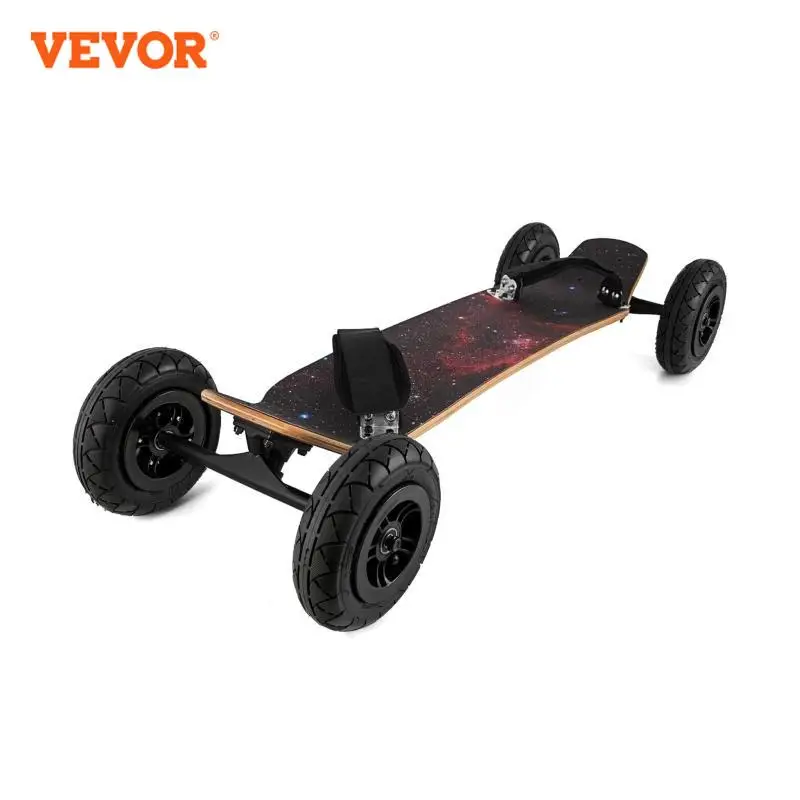 VEVOR Skateboard Fuoristrada di Forma Galassia Ruota 8 Pollici, Pattino Consiglio di Montagna Telaio in Lega di Alluminio da 10 Pollici con Accessori Multipli per Livello Soglia o Professionista
