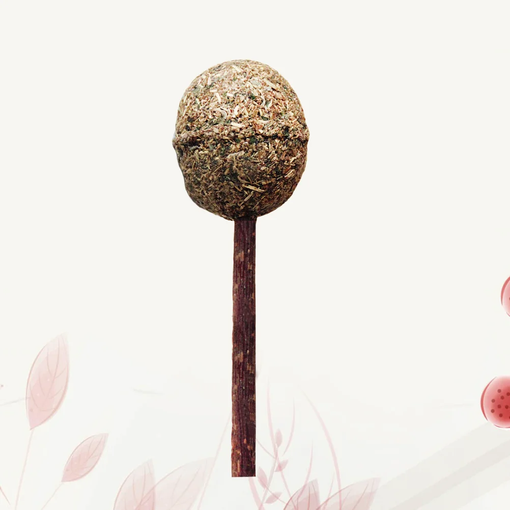 Catnip Lollipop Catnip Ball With Stick Cat Toy Kittens Cats Funny Cat Mint Ball Molar Teeth Wood Polygonum