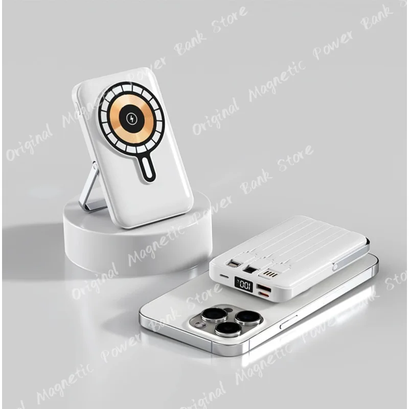 Xiaomi 30000mah رقيقة جدا قوة البنك شاحن محمول آيفون 17 سامسونج بطارية خارجية بنك الطاقة اللاسلكي ل Magsafe #5