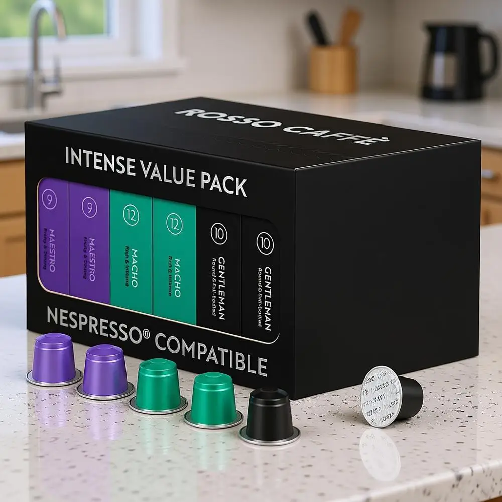 

120 кофейных капсул — Набор насыщенных и ярких вкусов, 3 премиальных сорта (интенсивность 9-12)