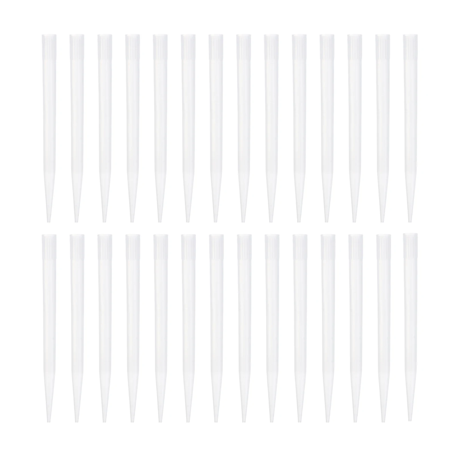 

300 Pcs Pipette Tips Clear Plastic Disposable Suction Heads for Lab Liquid Transfer Experiment Supplies