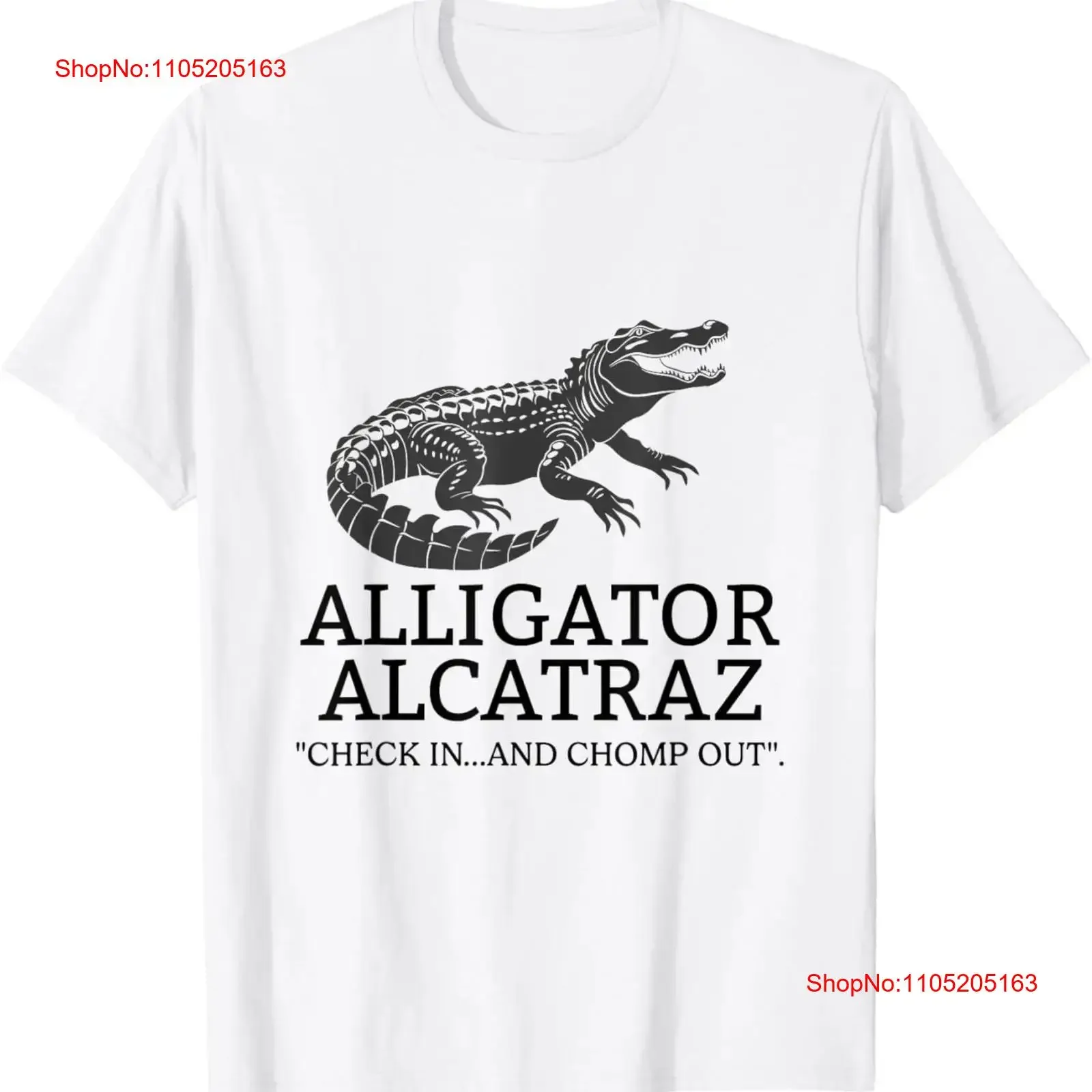 Alligator Alcatraz T Shirt vintage Washed Versatile Top For Everyday Wear streetwear Comfortable Unisex Stretched graphic