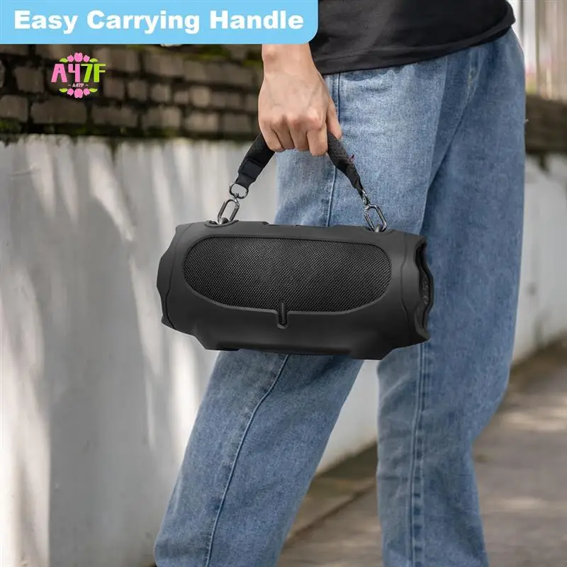 

A47F-TXESIGN Speaker Silicone Protective Case Portable Travel Carrying Case With Adjustable Shoulder Strap For Xtreme4