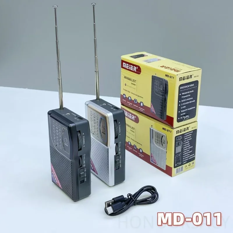 Compact AM/FM/SW Radios HIFI Clear Sound Large Speaker Multiple Wired Connection Option Pocket-Sized With 3.5MM Headphones Jack