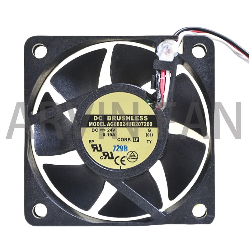 AG06024UB207200 24V 0.19A 6015 6cm DC Heat Dissipation Fan