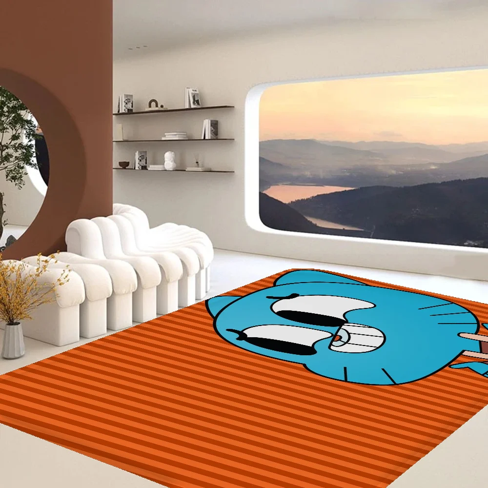 The-Amazing World G-Gumball Kitchen Mat Kids Room Bedroom Decoration Balcony Anti-Slip Doormat Living Room Alfombra