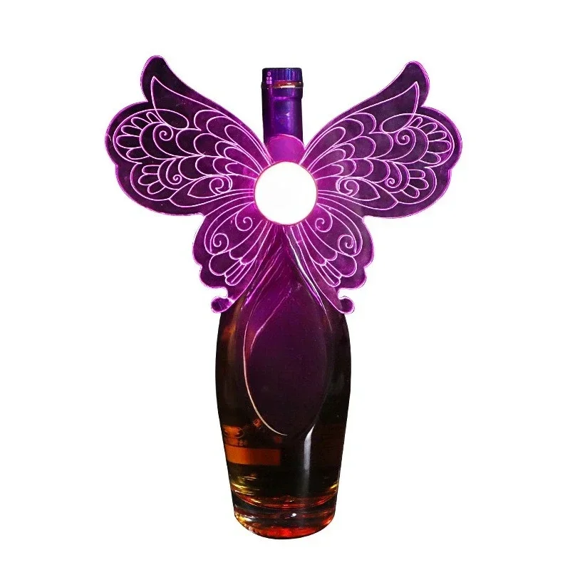 Bar champagne flash stick led charging angel butterfly fluorescent light luminous nightclub foreign wine wine atmosphere props