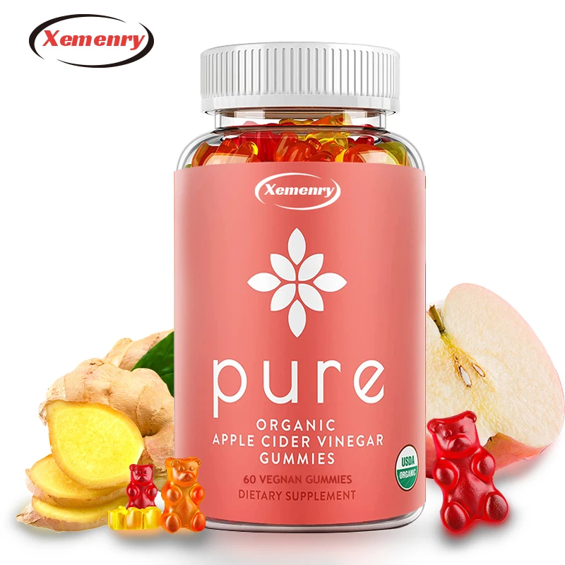 

Pure Apple Cider Vinegar Gummies - Weight Management, Metabolism Boost, Fat Burning, Appetite Suppressant, Detoxification