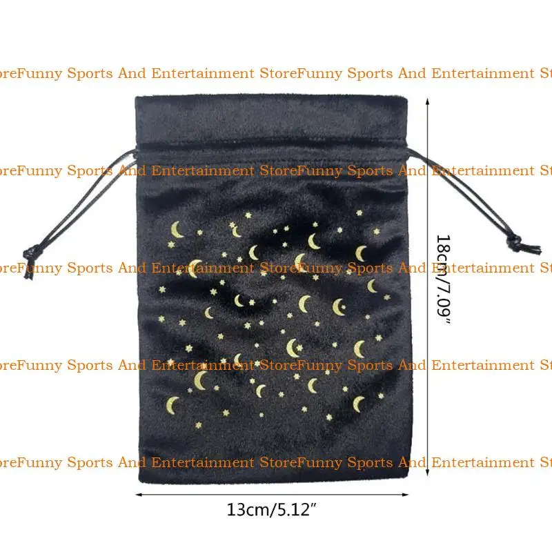 C4DE 보드 BAME 카드 룬 플래넬 타로 아스트로 라브 제단 타로 게임 벨벳 저장 가방