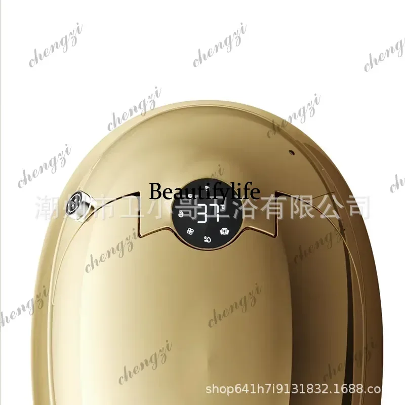 Golden Egg Automatic Toilet Full Intelligent Siphon Self-Cleaning Remote Control Gold-plated Toilet Ceramic Gold Toilet