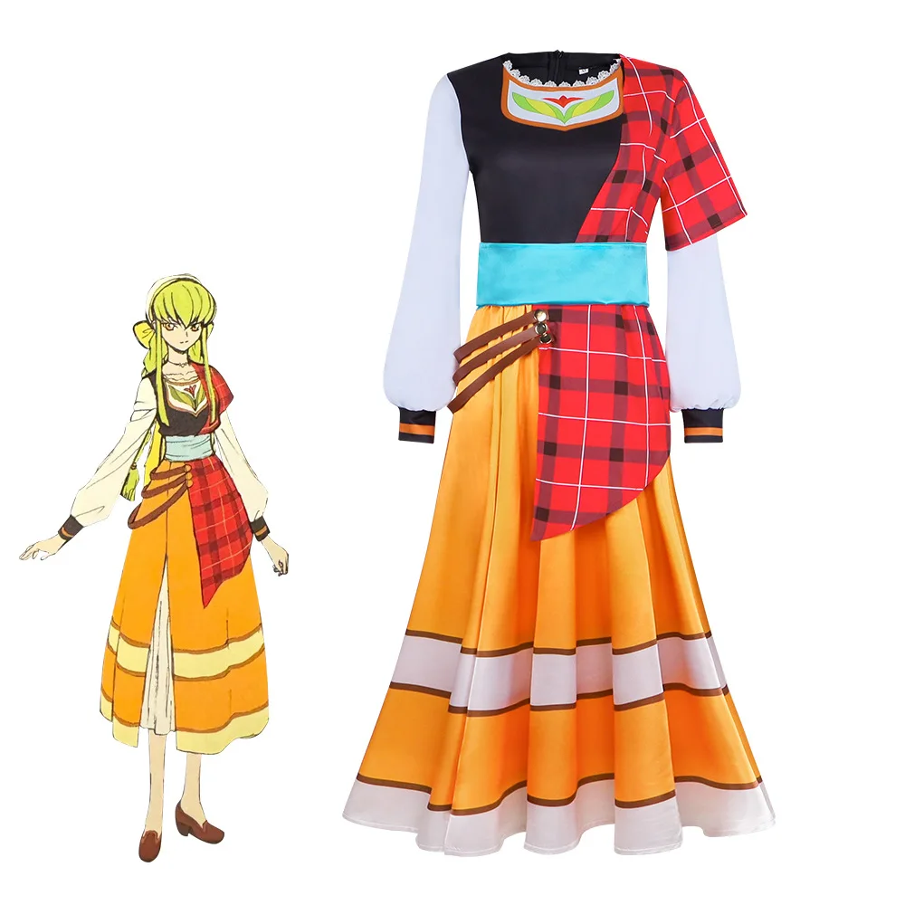 

Платье Lelouch of the Rebellion C.C, костюм для косплея, персонаж аниме, костюм на Хэллоуин, маскарадная праздничная одежда для взрослых женщин