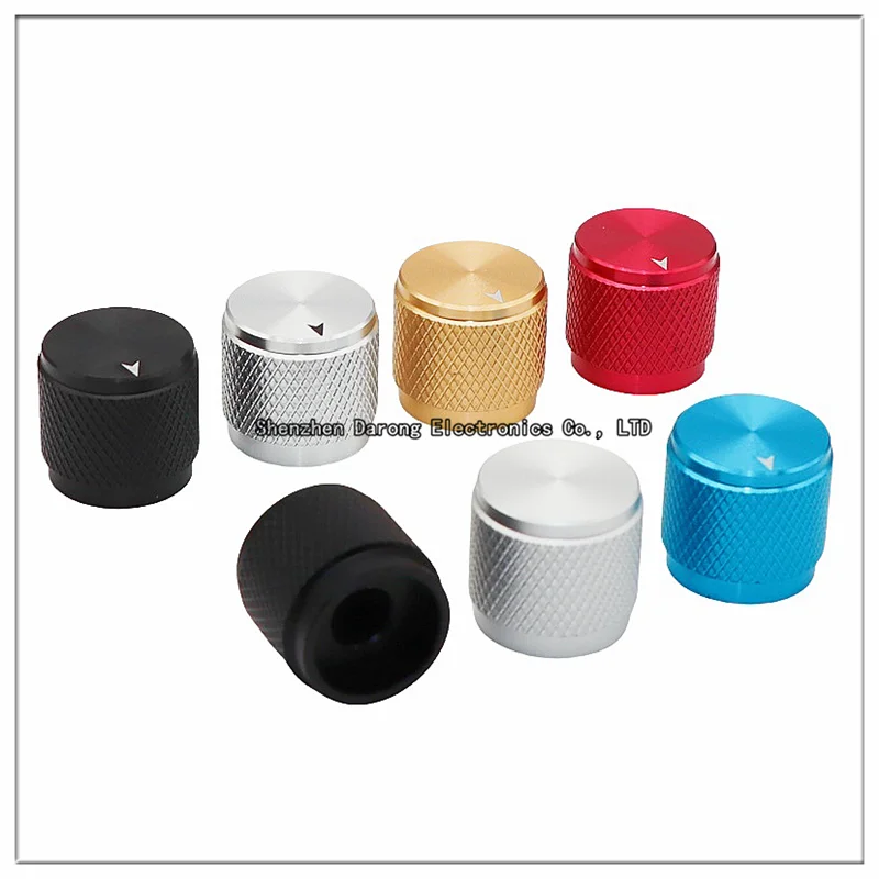 17×16MM aluminum solid core knob cap Potentiometer adjustment cap encoder switch cap Electronic instrument equipment knob cap