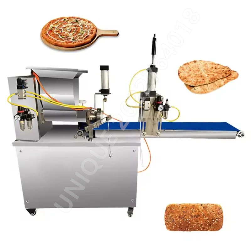 220V Automatic Pizza Base Making Machine Commercial Frozen Pizza Base Maker Dough Cutter and Splitter Round Dough Divider