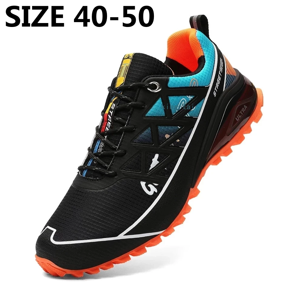 Men Outdoor Sneakers Lightweight Non Slip Trail Running Shoes for Men Waterproof Sports Shoes Breathable Jogging Shoes Masculino