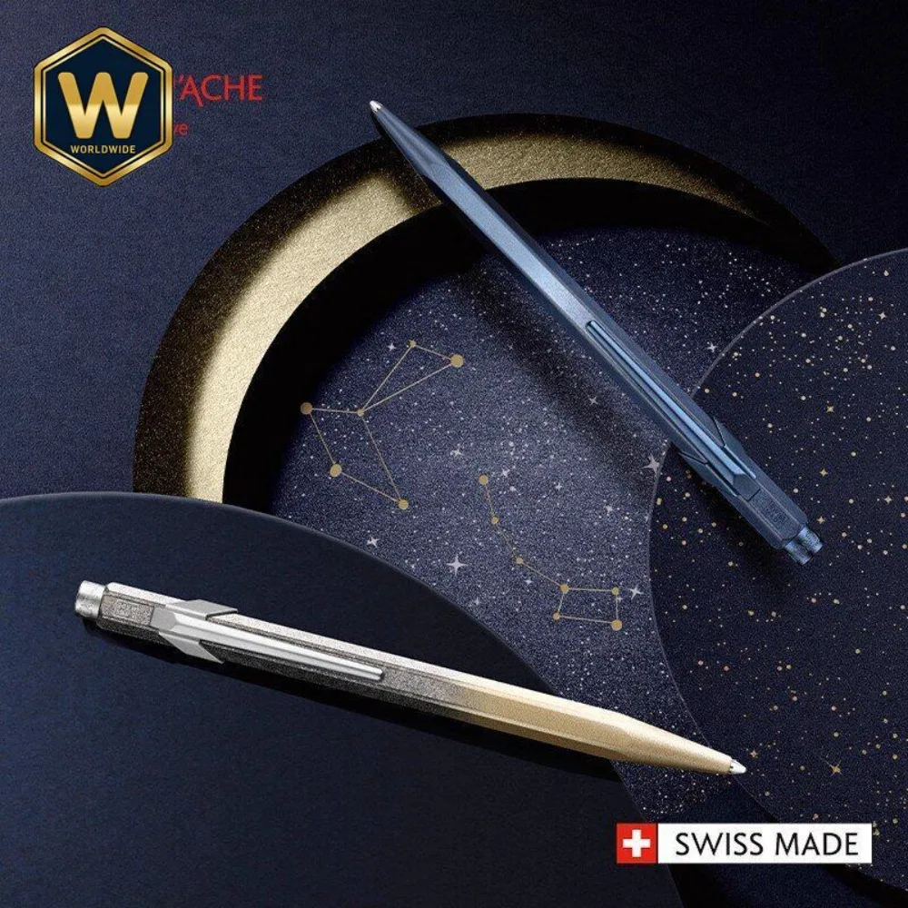 For CARAN D'ACHE Christmas Limited Cosmic Blue Series 849 Ballpoint Pen