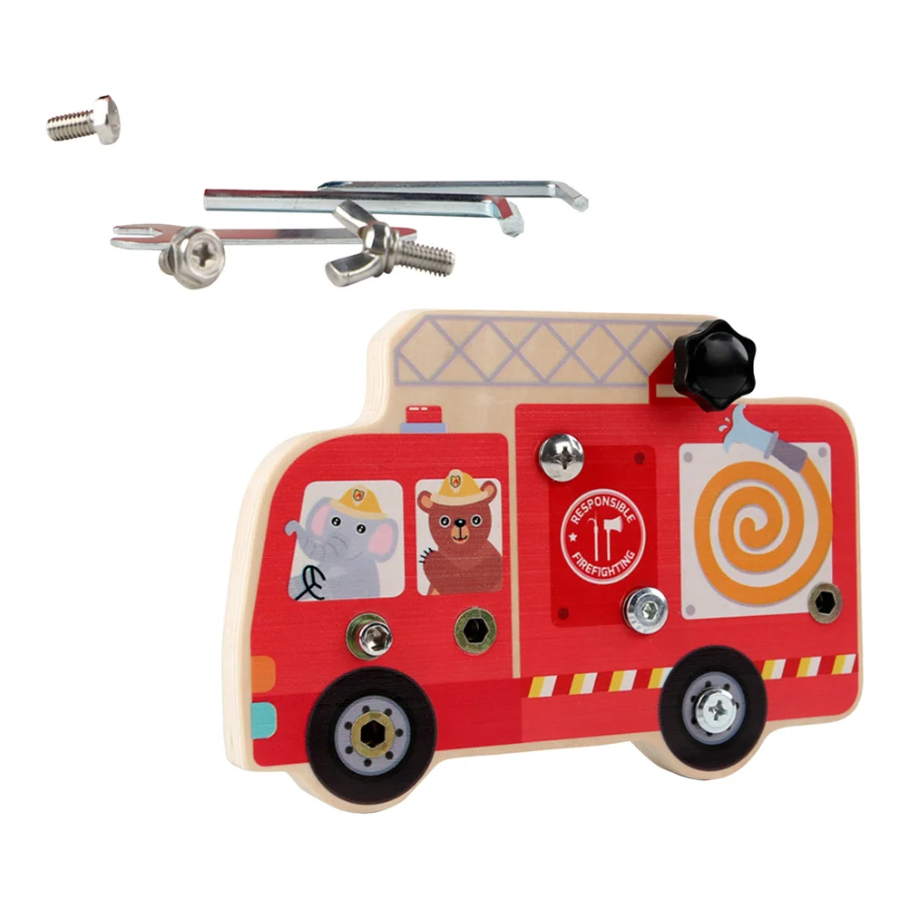 1 セットのドライバーボード教育用木製認知玩具子供のための早期学習手と目の調整創造性