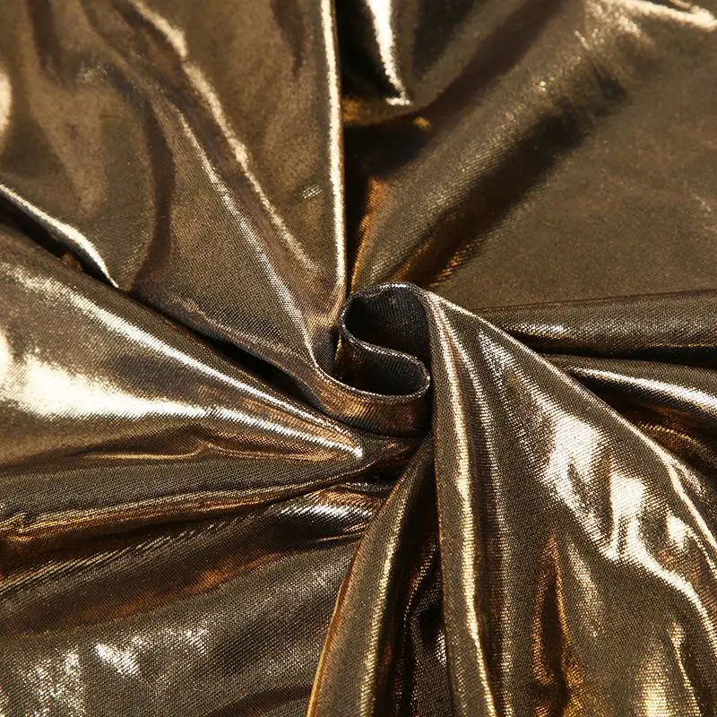 فستان نسائي لامع ترتر رقبة على شكل V ذهبي لامع غمد ترتر فستان ملفوف سباركلي قصير فلوي فضفاض للحفلات الليلية والنوادي