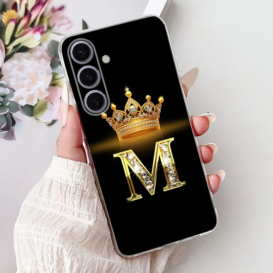 لسامسونج غالاكسي S24 5G S24FE الأزياء تاج إلكتروني جراب هاتف لسامسونج S24 FE S 24 24FE لينة سيليكون TPU حالات #5