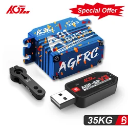 AGFRC-Servo teledirigido sin escobillas para coche, barco, Buggy, Traxxas, programable, alta velocidad, impermeable, 35KG, escala 1/8, A81BHSW, oferta especial