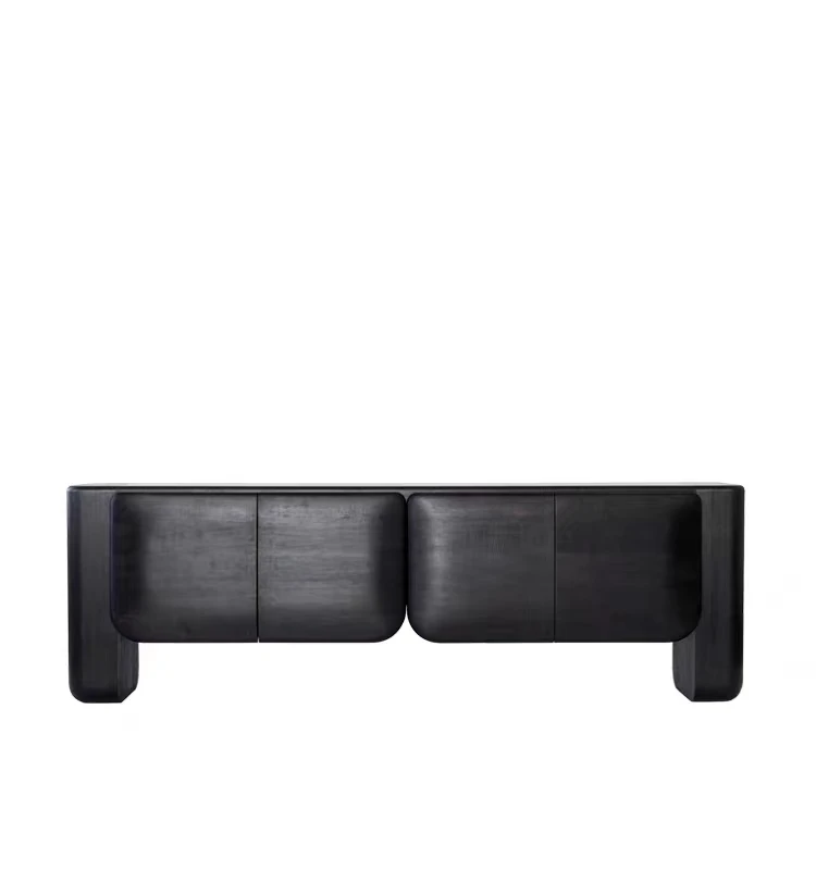 

Modern Simple Living Room Cabinet Black Wooden Cabinet Sideboard Console Wooden Sideboard TV Stand Dining Room Furniture Sideb