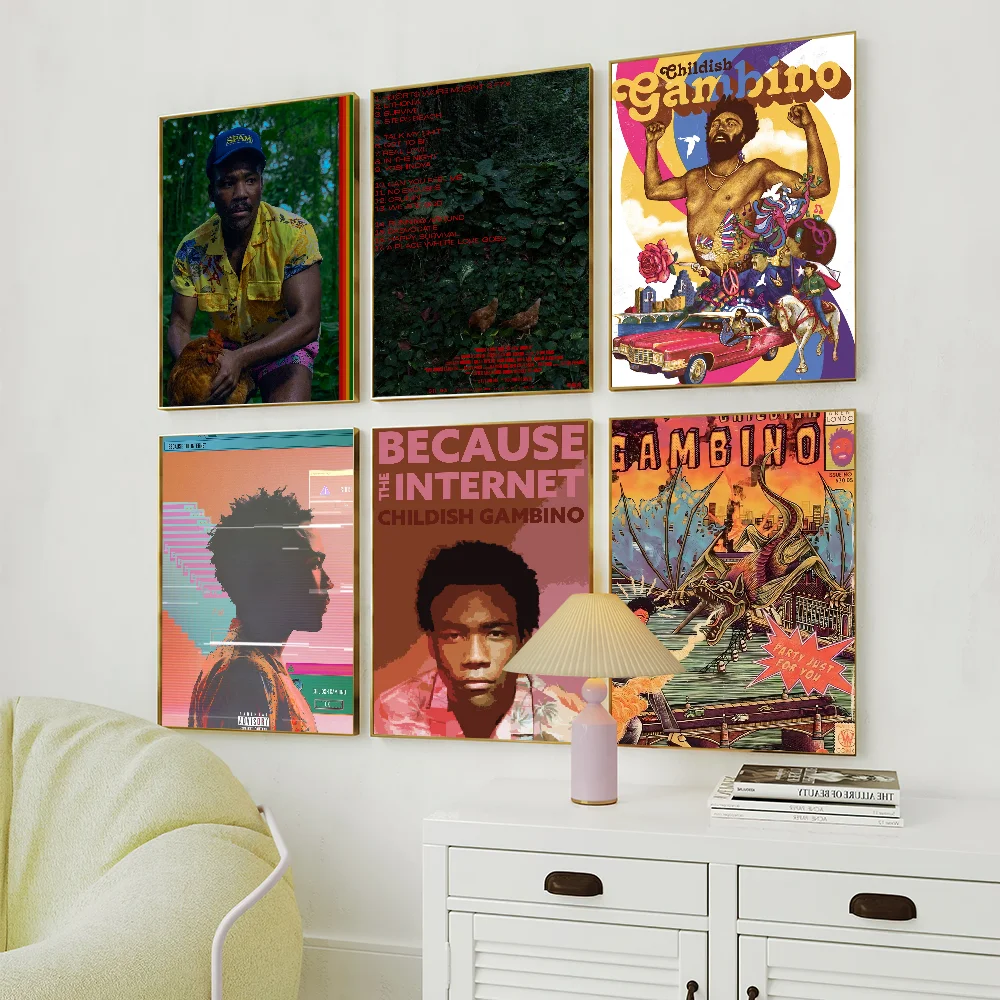 Rapper C-Childish Gambino Bando Stone Poster Home Prints Wall Painting Bedroom Living Room Decoration Office