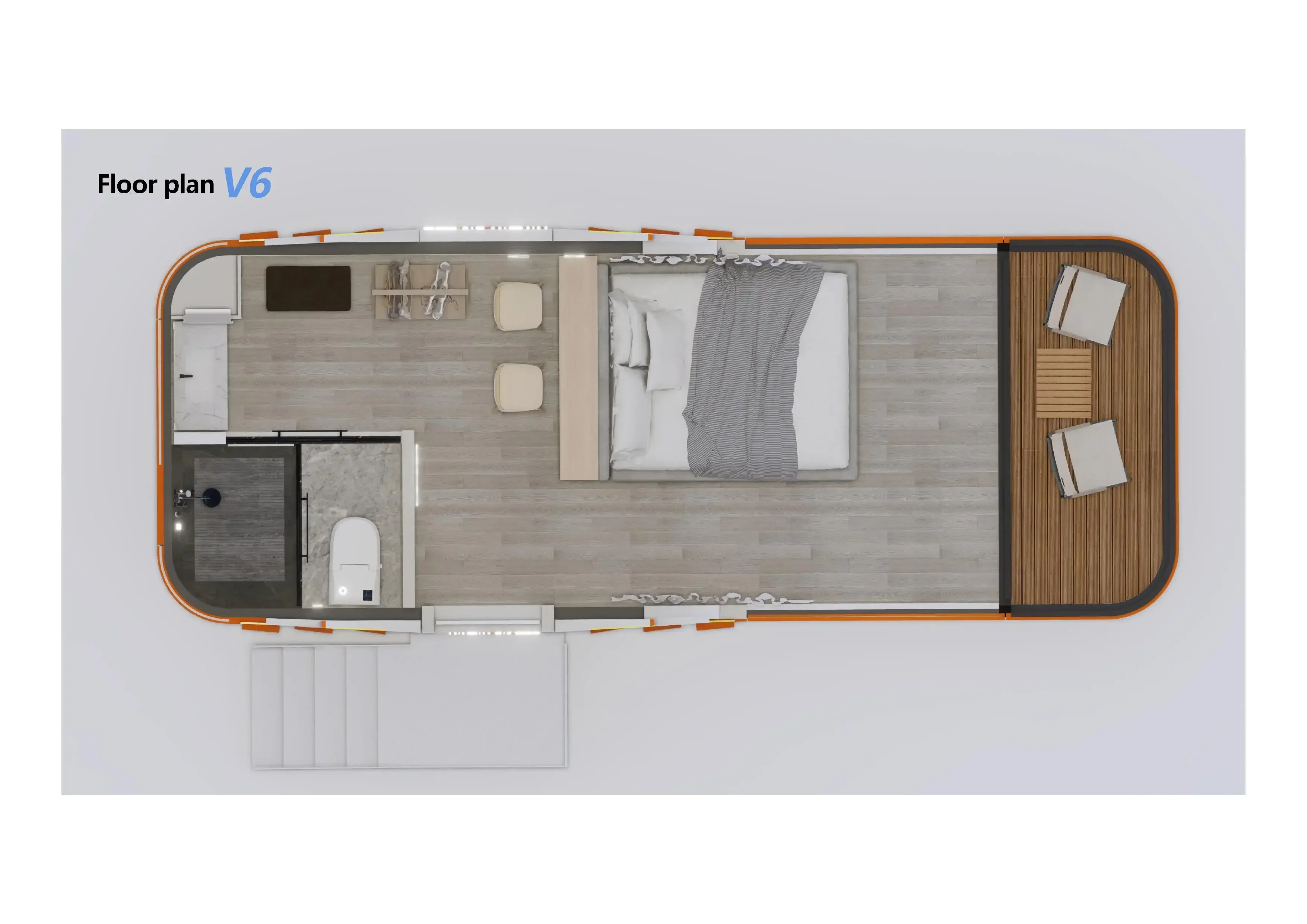 home Outdoor Aluminum Modern Luxury House Travel trailer Camping Mobile A pple Home
