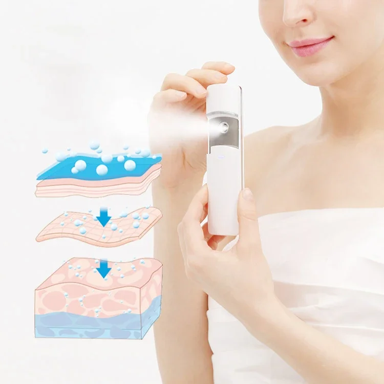 Mini nano mist sprayer, facial vaporizer, beauty uses, skin and eye targets