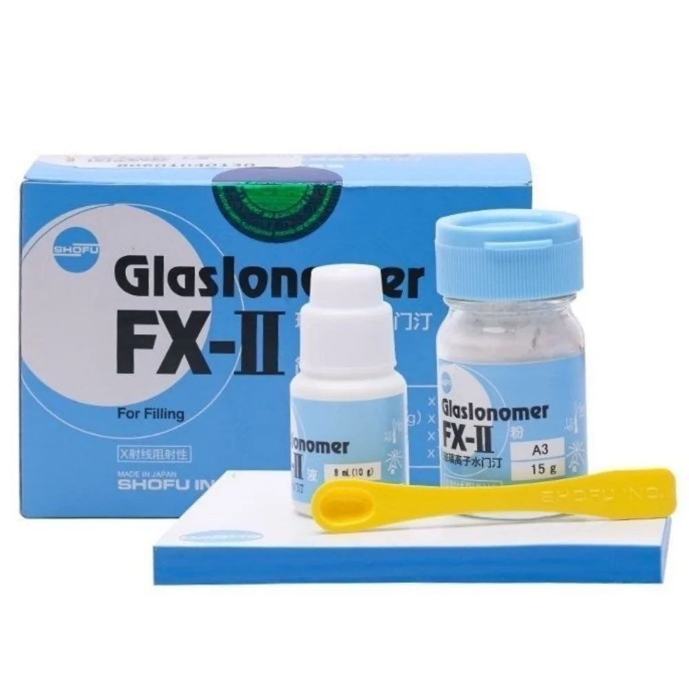 ShoFu FX-II Glaslonomer Dental Adhesive Reinforced Glass Lonomer Cement For Oral Cavity Repair Filling Dental Material