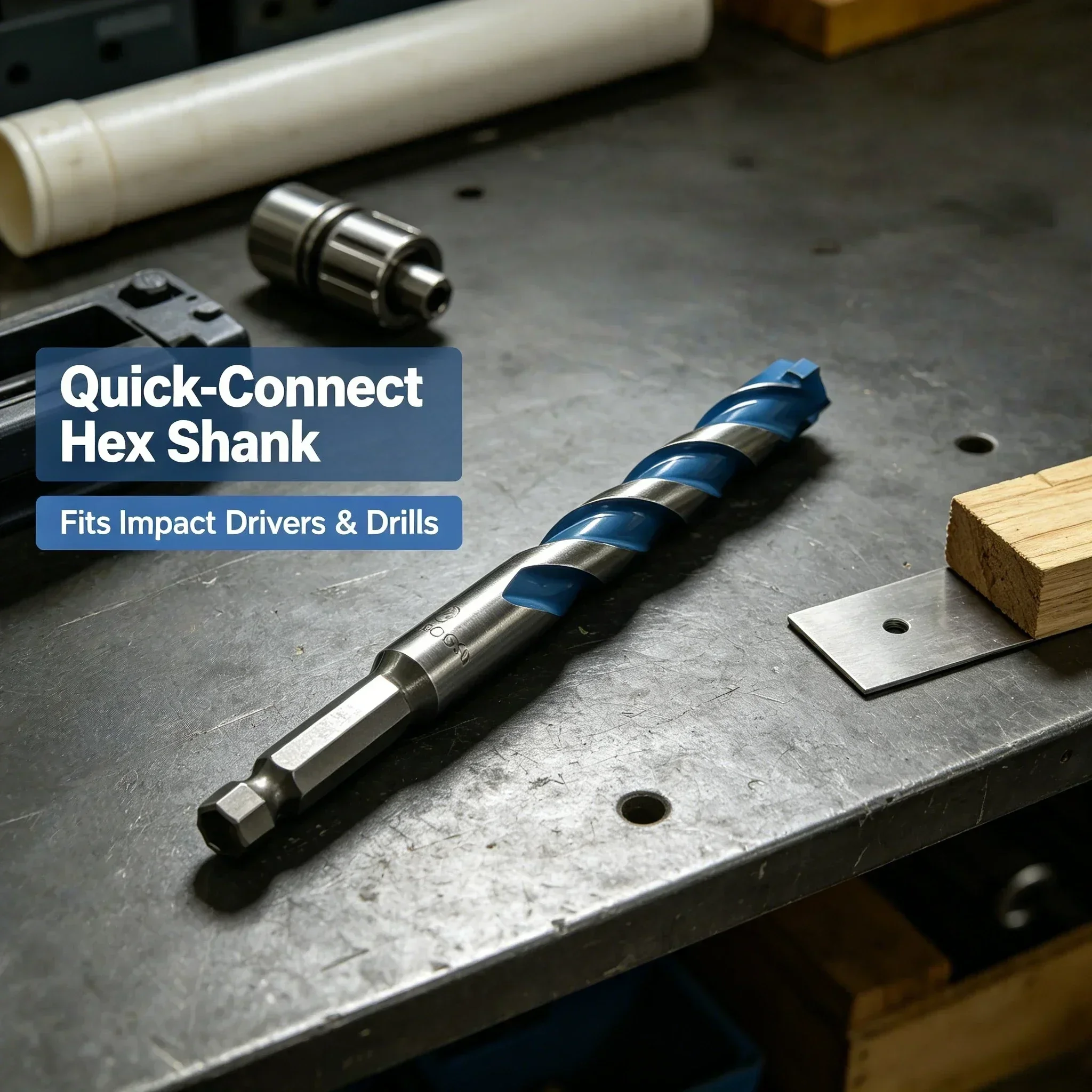 

Bosch Expert Heavy-Duty All-Surface Drill Bit, 5x Precision Anti-Wander Carbide Tip for Hard Surfaces